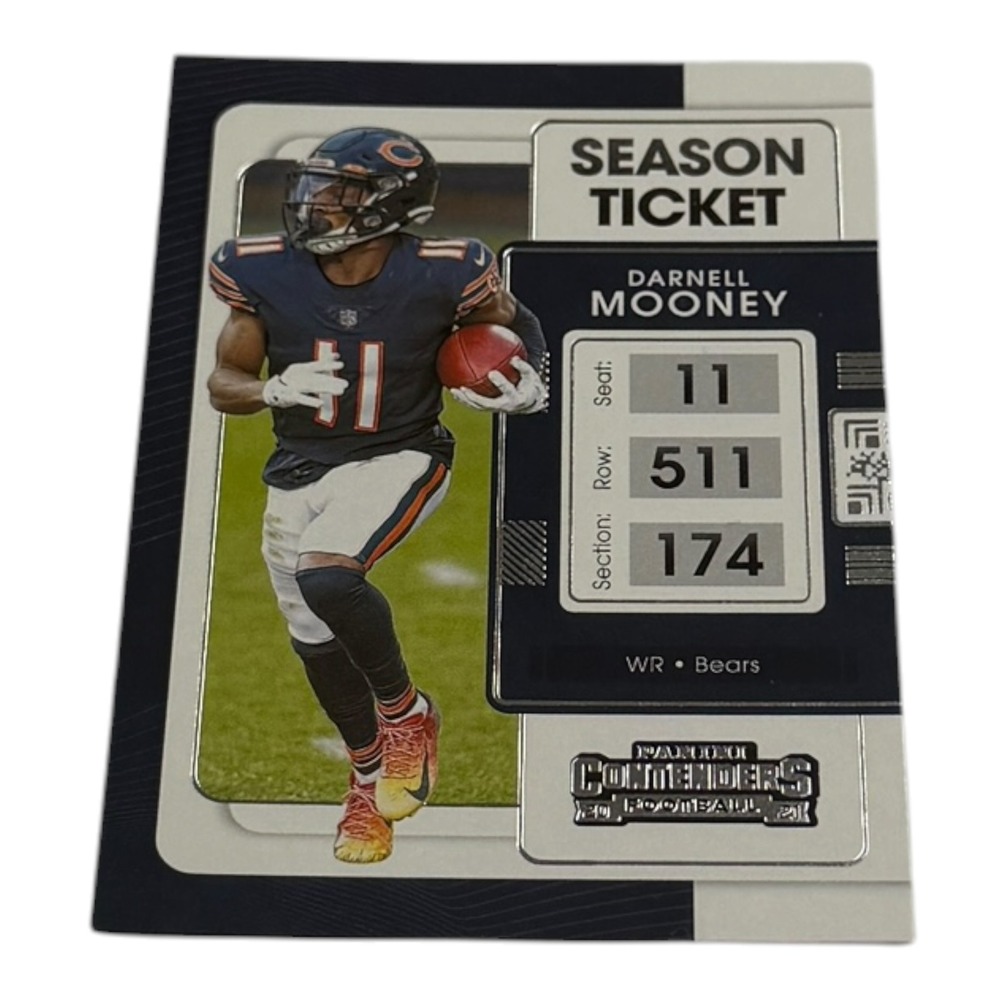 2021 Panini Contenders Darnell Mooney Season Ticket‎ Chicago Bears Card No 17